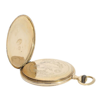 Fine Swiss 14K gold hunting cased lever watch Circa 1920