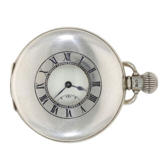 English silver half-hunting cased pocket chronometer Circa 1931