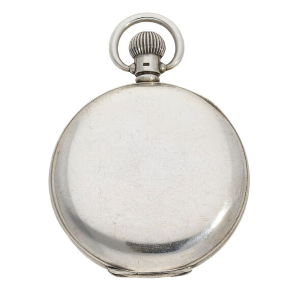 English silver half-hunting cased pocket chronometer Circa 1931 English silver half-hunting cased pocket chronometer Circa 1931