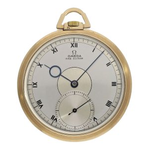 Swiss gold open faced Art Deco dress watch Circa 1935