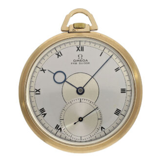 Swiss gold open faced Art Deco dress watch Circa 1935 Swiss gold open faced Art Deco dress watch Circa 1935