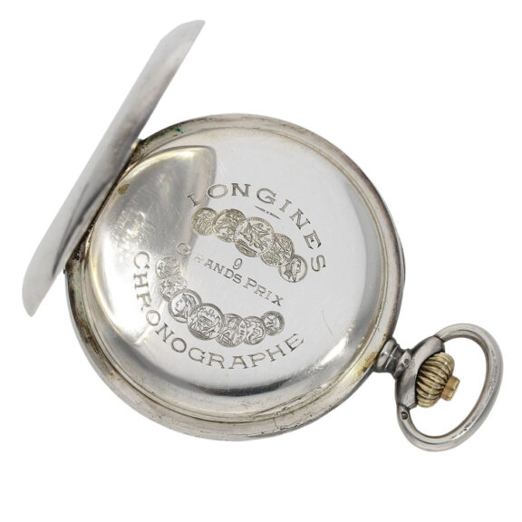 Fine Swiss silver chronograph pocket watch Circa 1915 Fine Swiss silver chronograph pocket watch Circa 1915