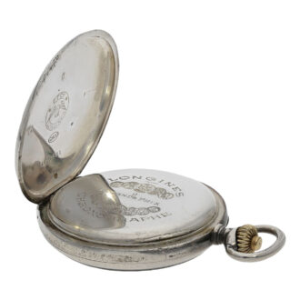 Fine Swiss silver chronograph pocket watch Circa 1915