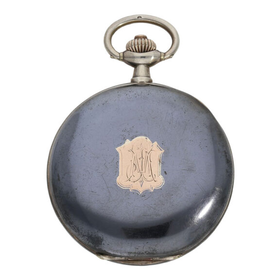 Fine Swiss silver open faced lever chronograph Circa 1910 Fine Swiss silver open faced lever chronograph Circa 1910