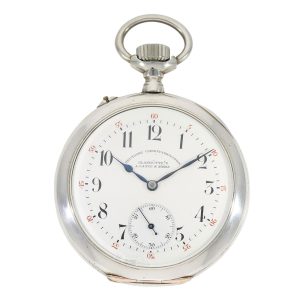 Fine German silver open faced precision lever Circa 1895