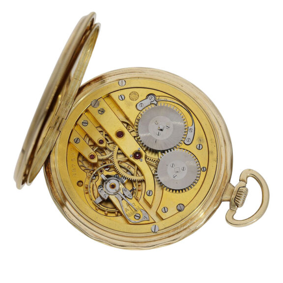 Elegant Swiss 14K gold open faced lever dress watch Circa 1928 Elegant Swiss 14K gold open faced lever dress watch Circa 1928