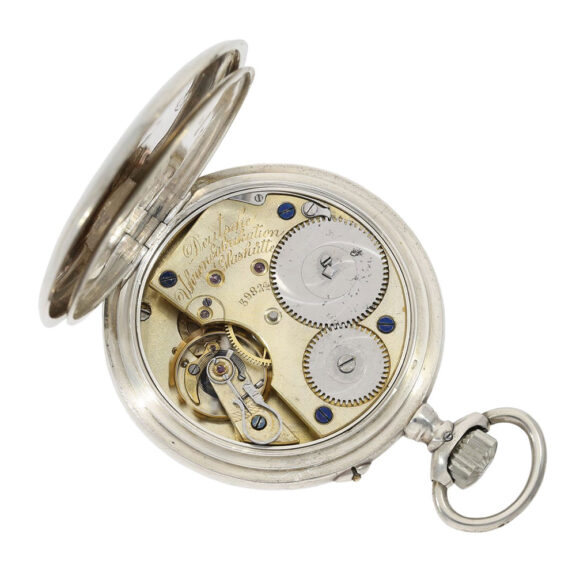 Fine German silver open faced precision lever Circa 1895 Fine German silver open faced precision lever Circa 1895