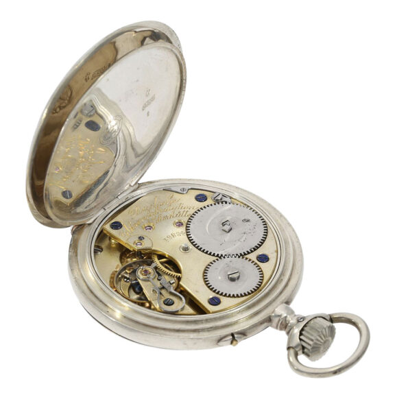 Fine German silver open faced precision lever Circa 1895 Fine German silver open faced precision lever Circa 1895