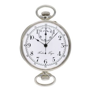 Very rare and early Danish silver chronograph Circa 1915