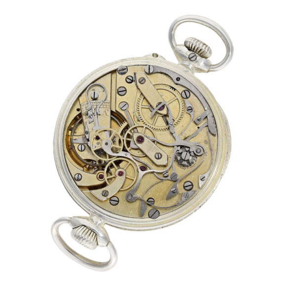 Very rare and early Danish silver chronograph Circa 1915 Very rare and early Danish silver chronograph Circa 1915