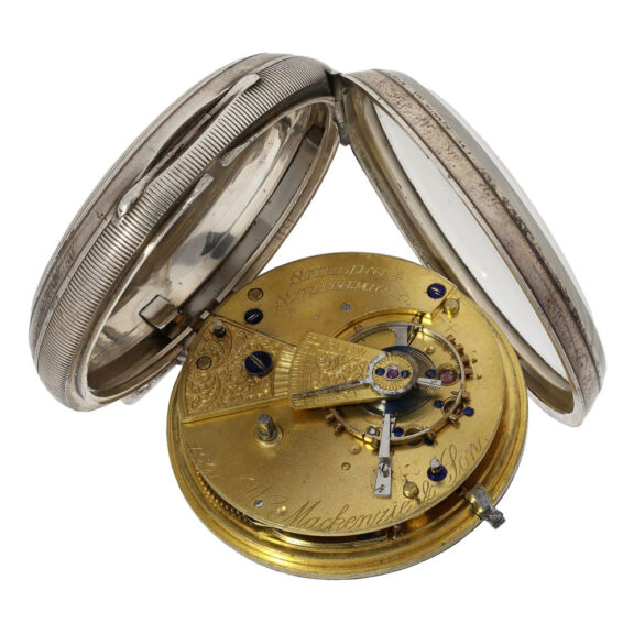 Scottisch silver lever watch with 24 hour dial Circa 1885 Scottisch silver lever watch with 24 hour dial Circa 1885