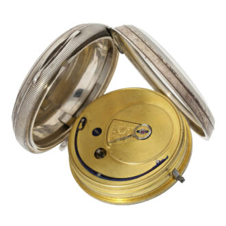 Scottisch silver lever watch with 24 hour dial Circa 1885