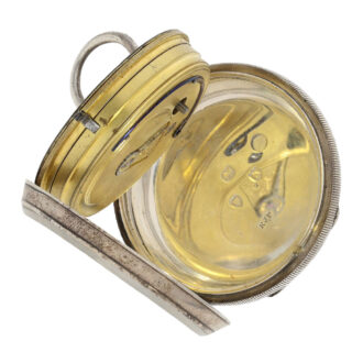 Scottisch silver lever watch with 24 hour dial Circa 1885