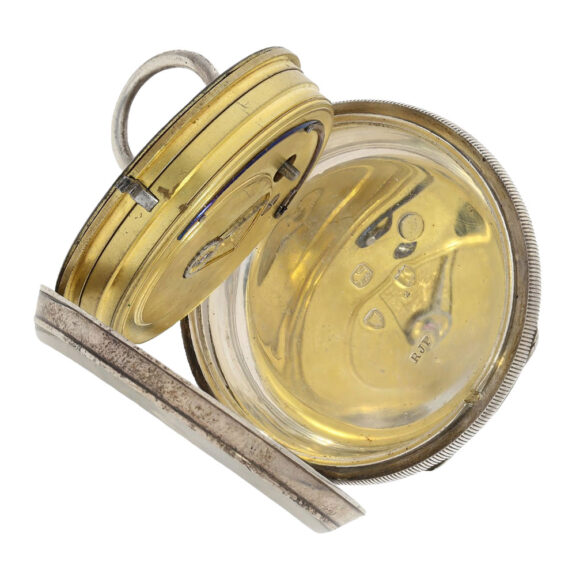 Scottisch silver lever watch with 24 hour dial Circa 1885 Scottisch silver lever watch with 24 hour dial Circa 1885