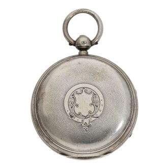 Scottisch silver lever watch with 24 hour dial Circa 1885