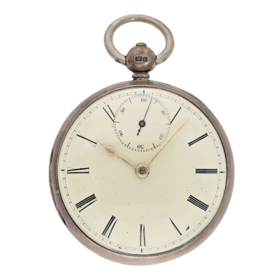 Rare English silver open faced verge pocket watch Circa 1823 Rare English silver open faced verge pocket watch Circa 1823