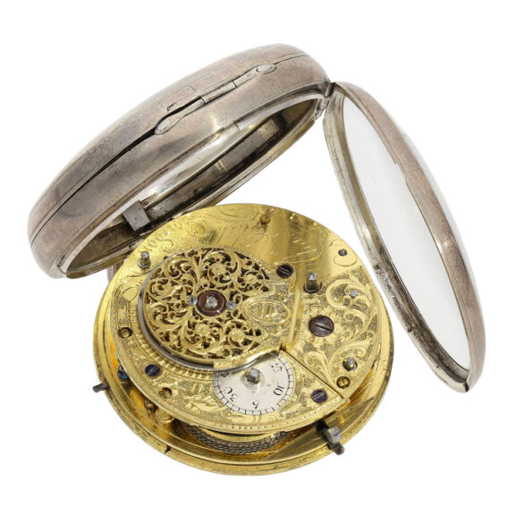 Rare English silver open faced verge pocket watch Circa 1823 Rare English silver open faced verge pocket watch Circa 1823