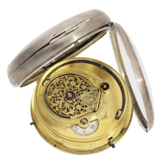 Rare English silver open faced verge pocket watch Circa 1823 Rare English silver open faced verge pocket watch Circa 1823