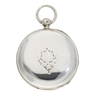 Technically interesting Swiss silver captain's watch Circa 1883