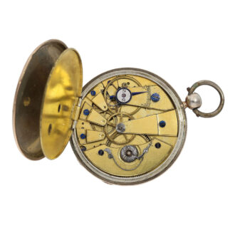 Technically intersting Swiss silver Lépine watch Circa 1830