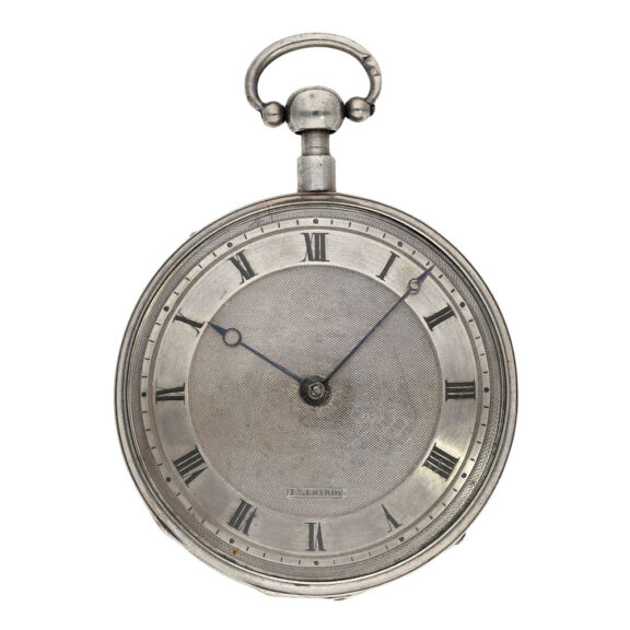 Swiss silver quarter repeating Breguet-type verge Circa 1820