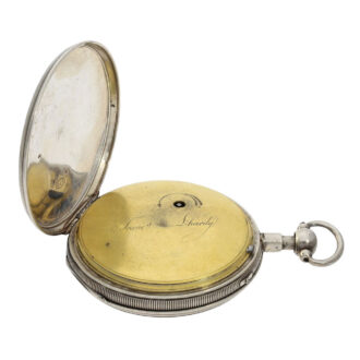 Swiss silver quarter repeating Breguet-type verge Circa 1820