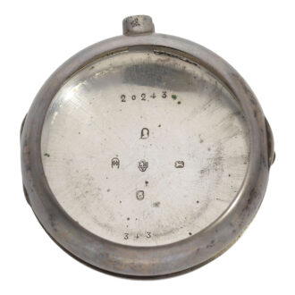 Exceptionally large English silver pair cased verge Circa 1800