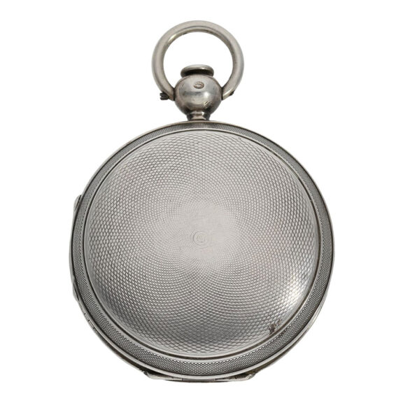 Interesting Swiss silver verge watch with alarm Circa 1800 Interesting Swiss silver verge watch with alarm Circa 1800