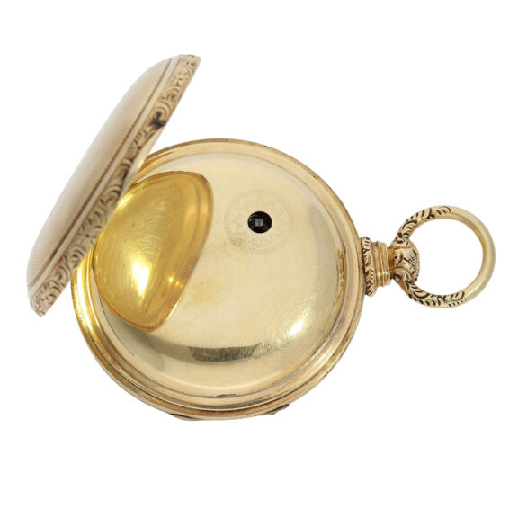 Early English gilt-silver open faced pocket watch Circa 1820 Early English gilt-silver open faced pocket watch Circa 1820