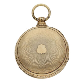 Early English gilt-silver open faced pocket watch Circa 1820 Early English gilt-silver open faced pocket watch Circa 1820