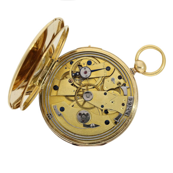 French 18K gold quarter repeating Lépine pocket watch Circa 1825 French 18K gold quarter repeating Lépine pocket watch Circa 1825