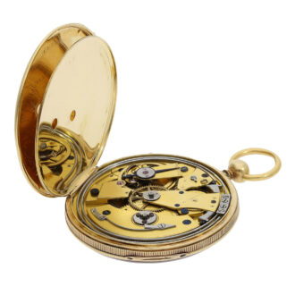 French 18K gold quarter repeating Lépine pocket watch Circa 1825 French 18K gold quarter repeating Lépine pocket watch Circa 1825