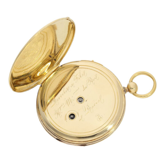 French 18K gold quarter repeating Lépine pocket watch Circa 1825 French 18K gold quarter repeating Lépine pocket watch Circa 1825