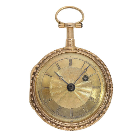 French rose gold quarter repeating verge watch Circa 1780 French rose gold quarter repeating verge watch Circa 1780