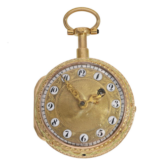 French 18K gold open repeating a toc verge watch Circa 1800 French 18K gold open repeating a toc verge watch Circa 1800