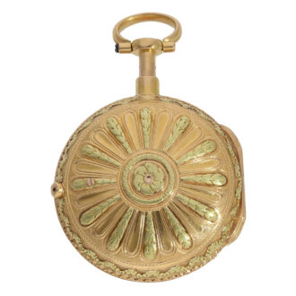 French 18K gold open repeating a toc verge watch Circa 1800 French 18K gold open repeating a toc verge watch Circa 1800