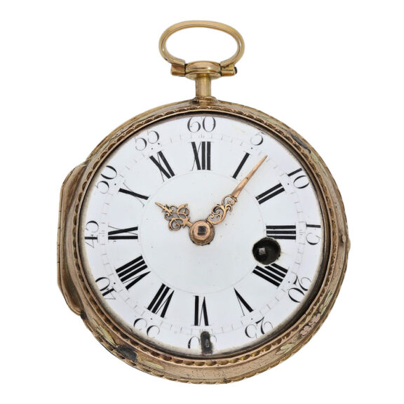 Large Swiss four-colour gold Louis XV verge watch Circa 1760 Large Swiss four-colour gold Louis XV verge watch Circa 1760