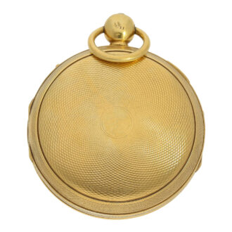 French silver-gilt hour repeating verge clock watch Circa 1830