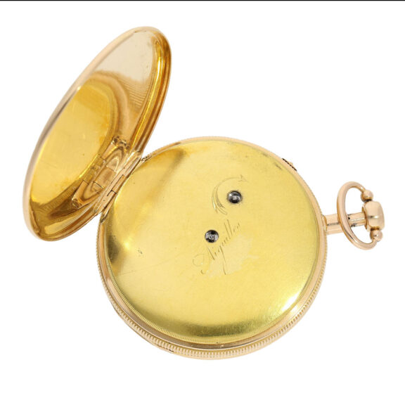 Swiss 18K gold repeating virgule Lépine watch Circa 1820 Swiss 18K gold repeating virgule Lépine watch Circa 1820