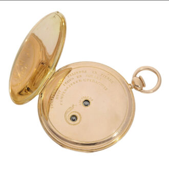 French 18K rose gold repeating cylinder Lépine watch Circa 1830 French 18K rose gold repeating cylinder Lépine watch Circa 1830