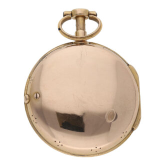 French gold repeating a toc et a tact Louis XV verge Circa 1770