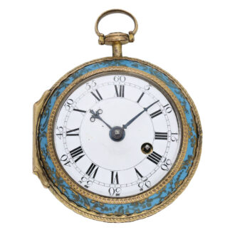 English enamel open faced Louis XV verge watch Circa 1770