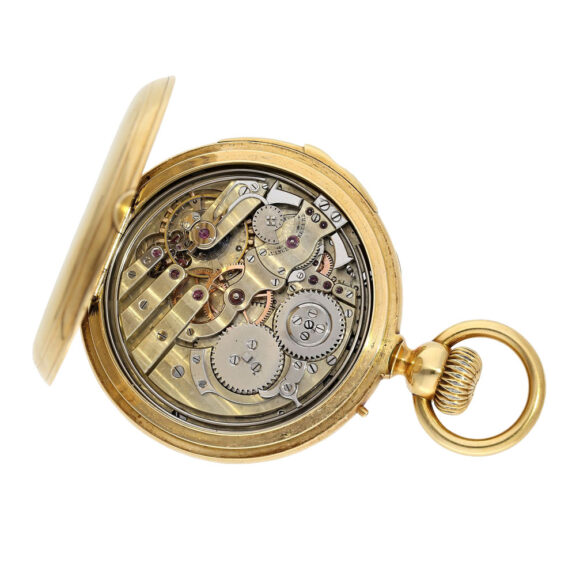 Swiss 18K gold repeating lever precision watch Circa 1875 Swiss 18K gold repeating lever precision watch Circa 1875