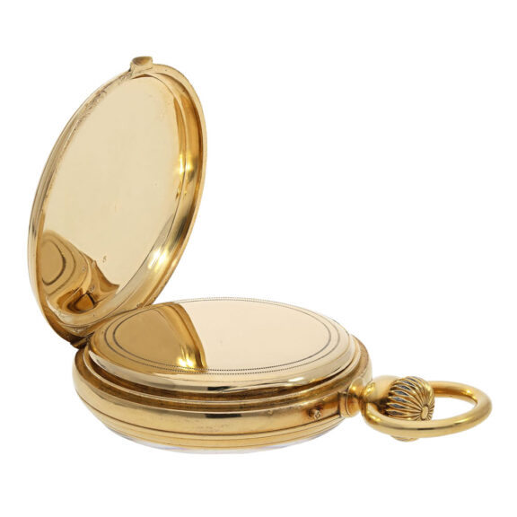 Swiss 18K gold repeating lever precision watch Circa 1875 Swiss 18K gold repeating lever precision watch Circa 1875