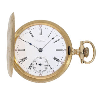American gold hunting cased Art Nouveau lever Circa 1903