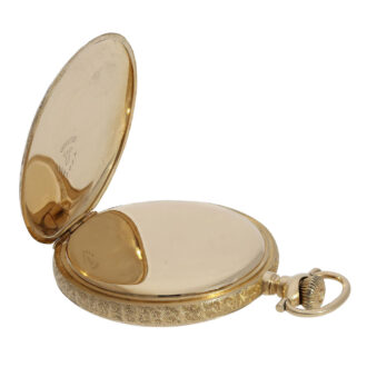 American gold hunting cased Art Nouveau lever Circa 1903