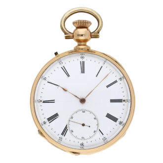 Early French 18K rose gold precision pocket watch Circa 1870