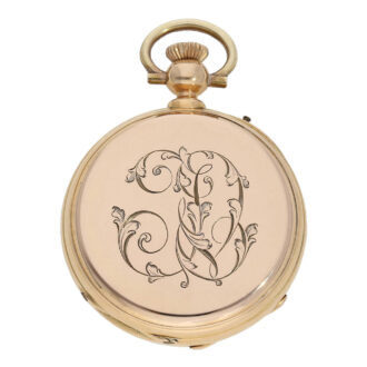 Early French 18K rose gold precision pocket watch Circa 1870