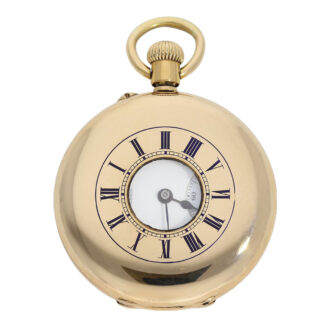 Very fine Swiss gold half-hunting cased lever watch Circa 1870 Very fine Swiss gold half-hunting cased lever watch Circa 1870