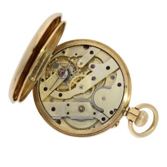 Very fine Swiss gold half-hunting cased lever watch Circa 1870 Very fine Swiss gold half-hunting cased lever watch Circa 1870